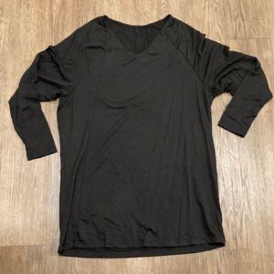 SherryLily women’s casual batwing V-neck fall dress loose basic fit tops size XL